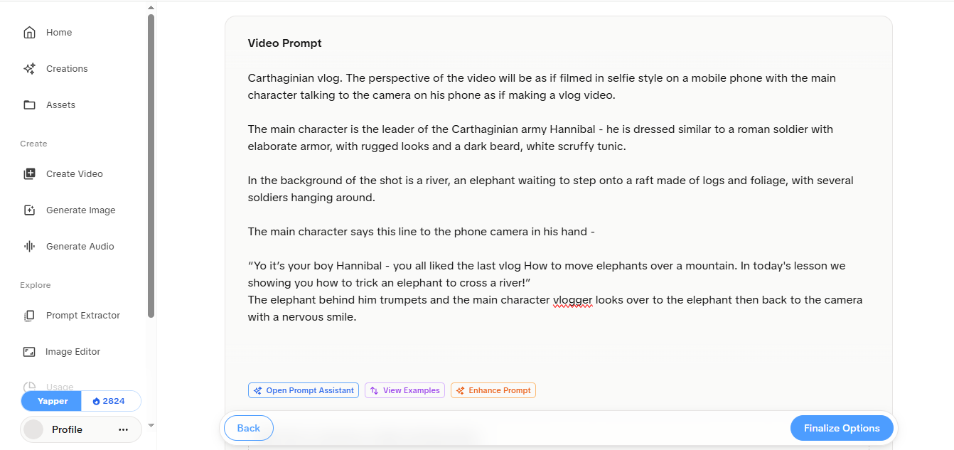 Enhanced Prompt